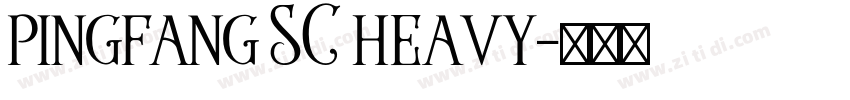 pingfang SC heavy字体转换